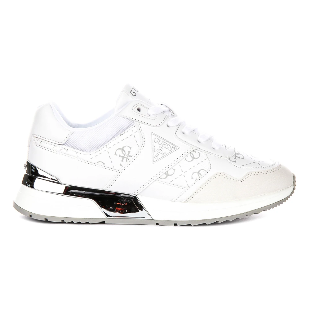 Guess , Sneakers, Female, White, 4 Uk, Mickay Lace Up Run Inspired