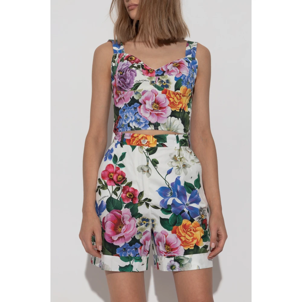 Dolce & Gabbana Bloemenmotief top Multicolor Dames