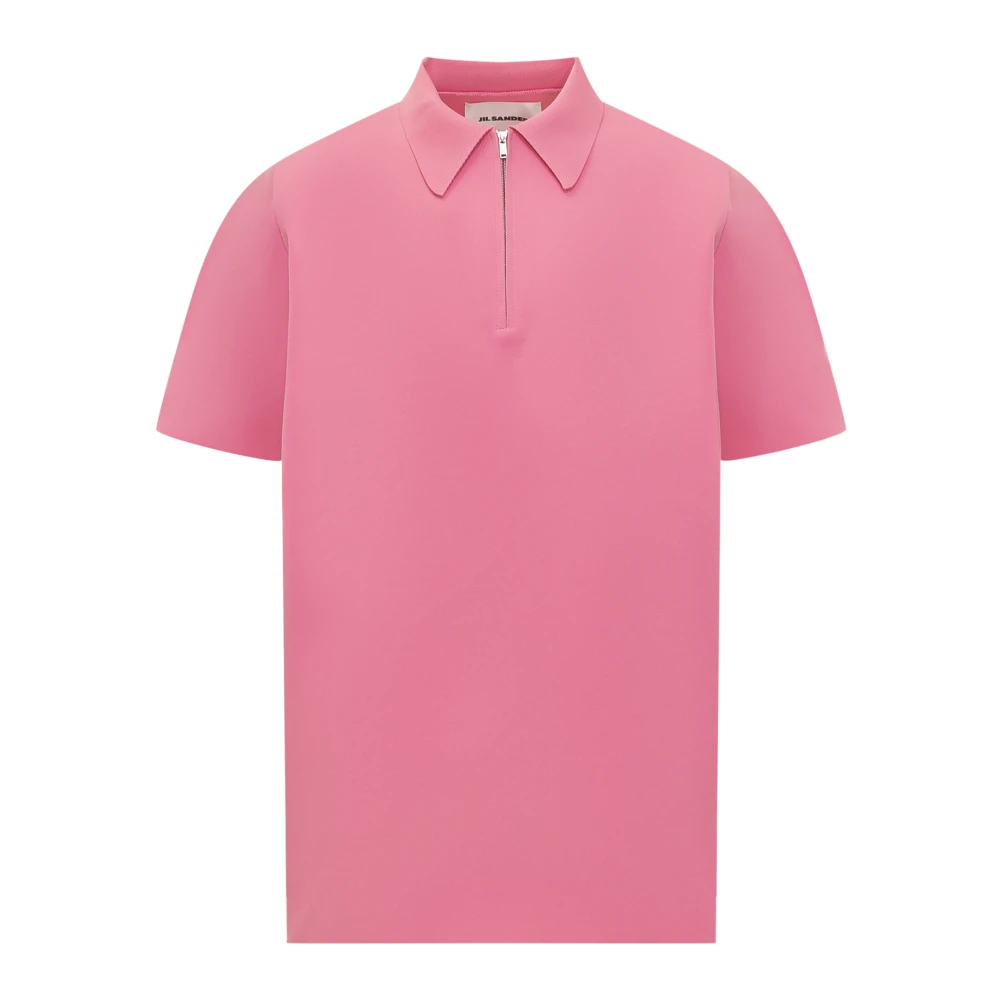 Jil Sander Klassieke Polo T-shirt Pink Dames