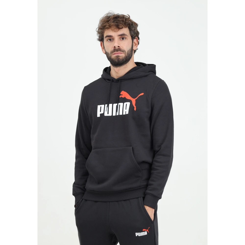 Puma Essentials+ Hoodie Zwart Mannen Herfst Winter Stijl Black Heren