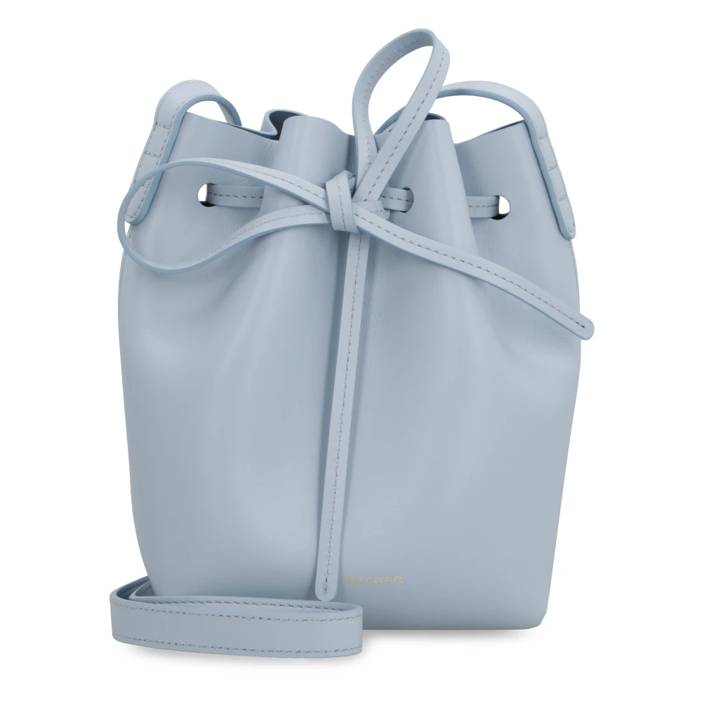 Mansur Gavriel Kleine Leren Crossbody Tas Blue Dames