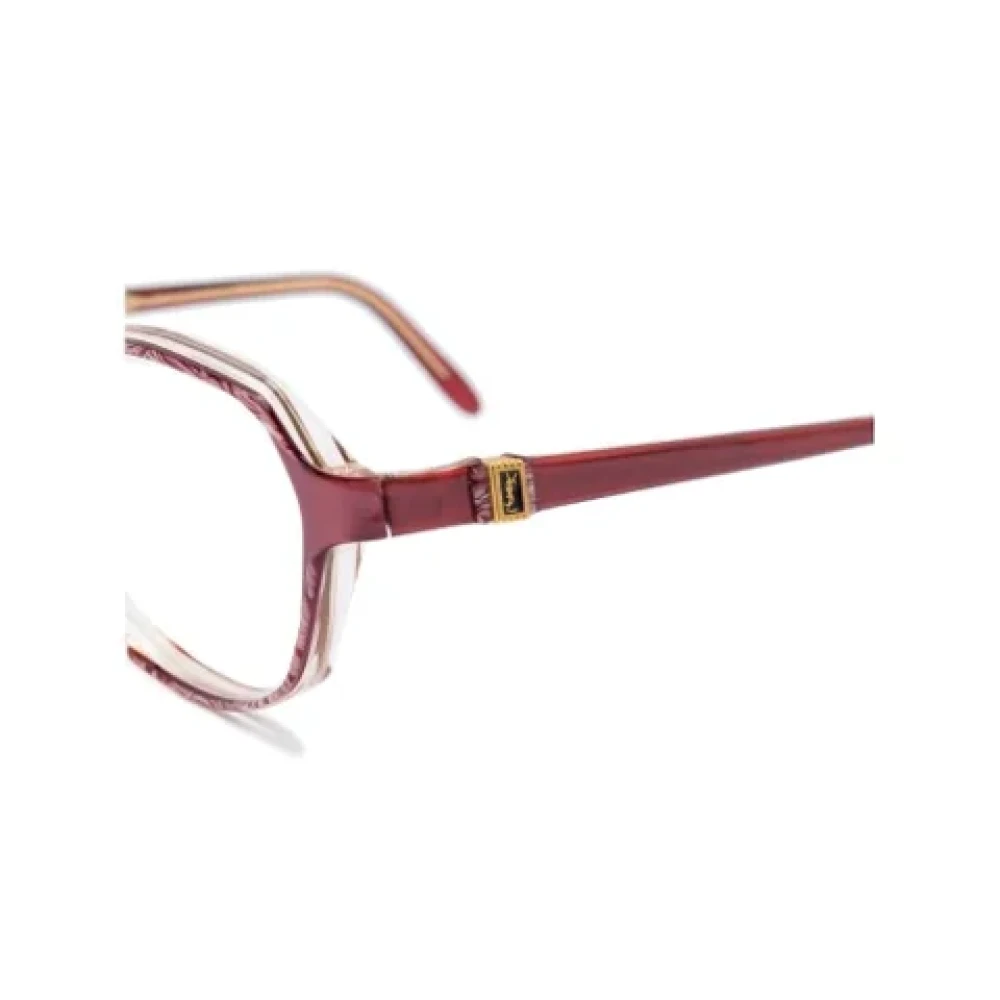 Yves Saint Laurent Vintage Pre-owned Acetate sunglasses Red Dames