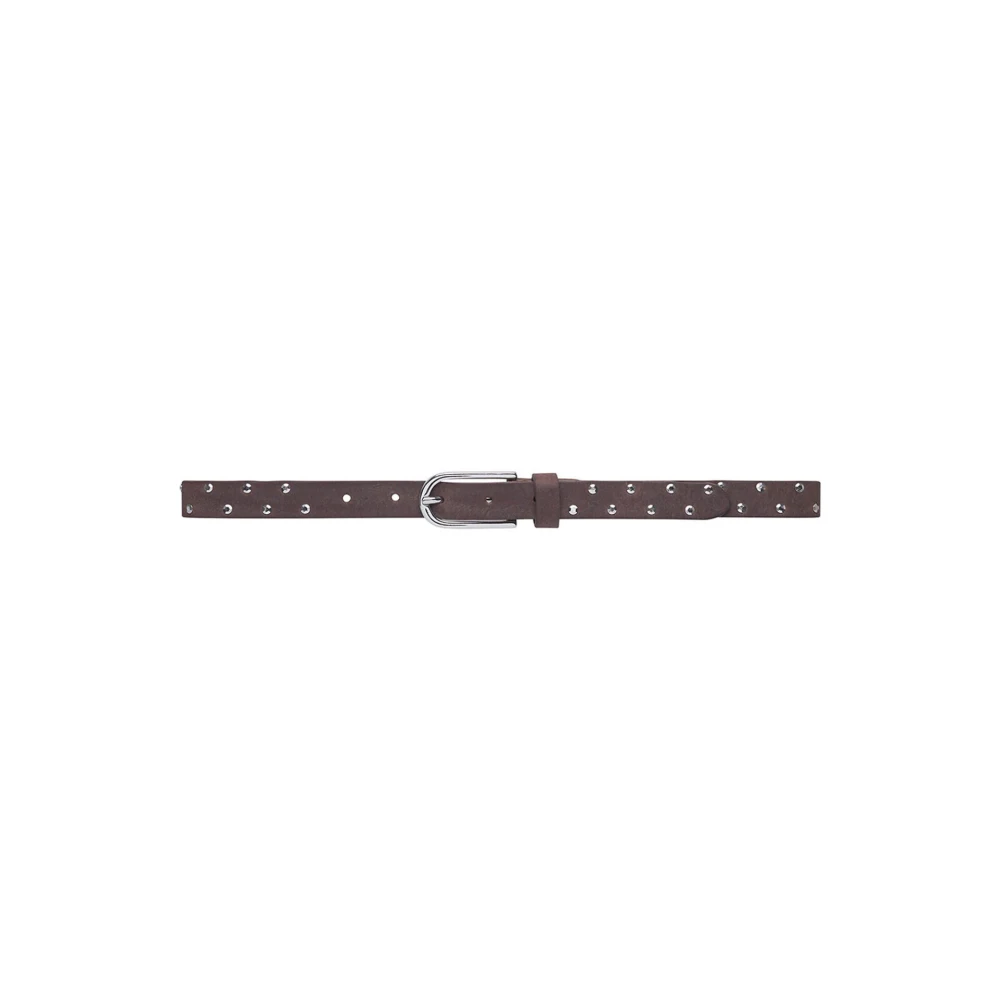 Depeche Women's Brown Belts, 95 Cm, Elegant Leather Belt With Feminine Details