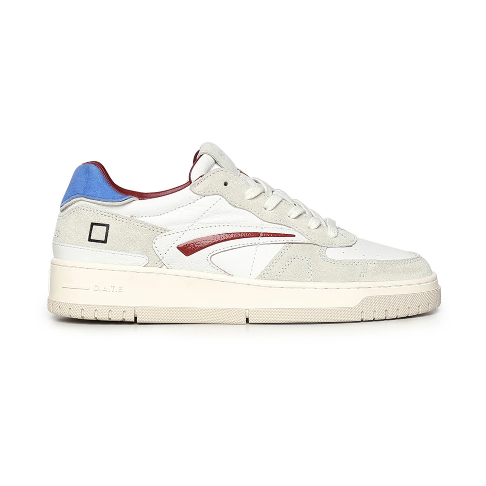 D.a.t.e. Men's White Sneakers, 9 Uk, Trainers
