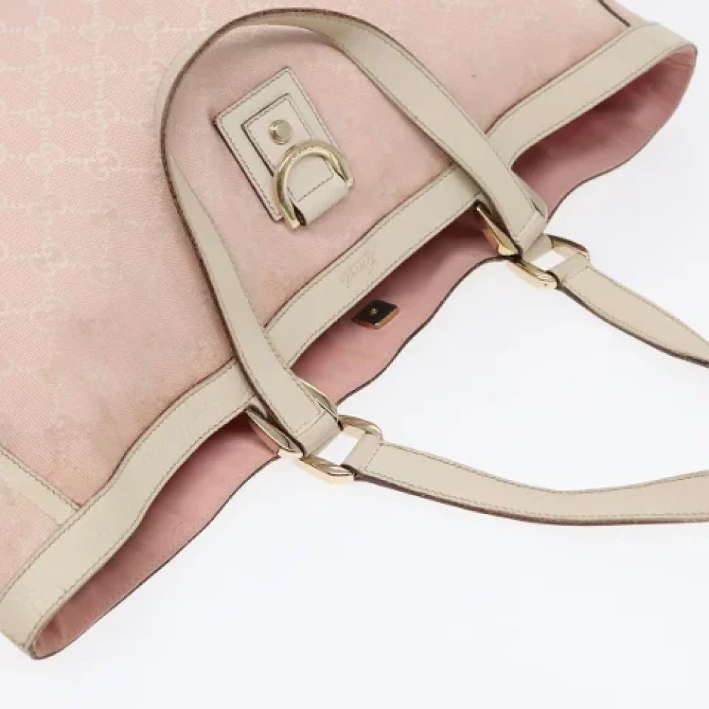 Gucci Vintage Pre-owned Canvas gucci-bags Pink Dames