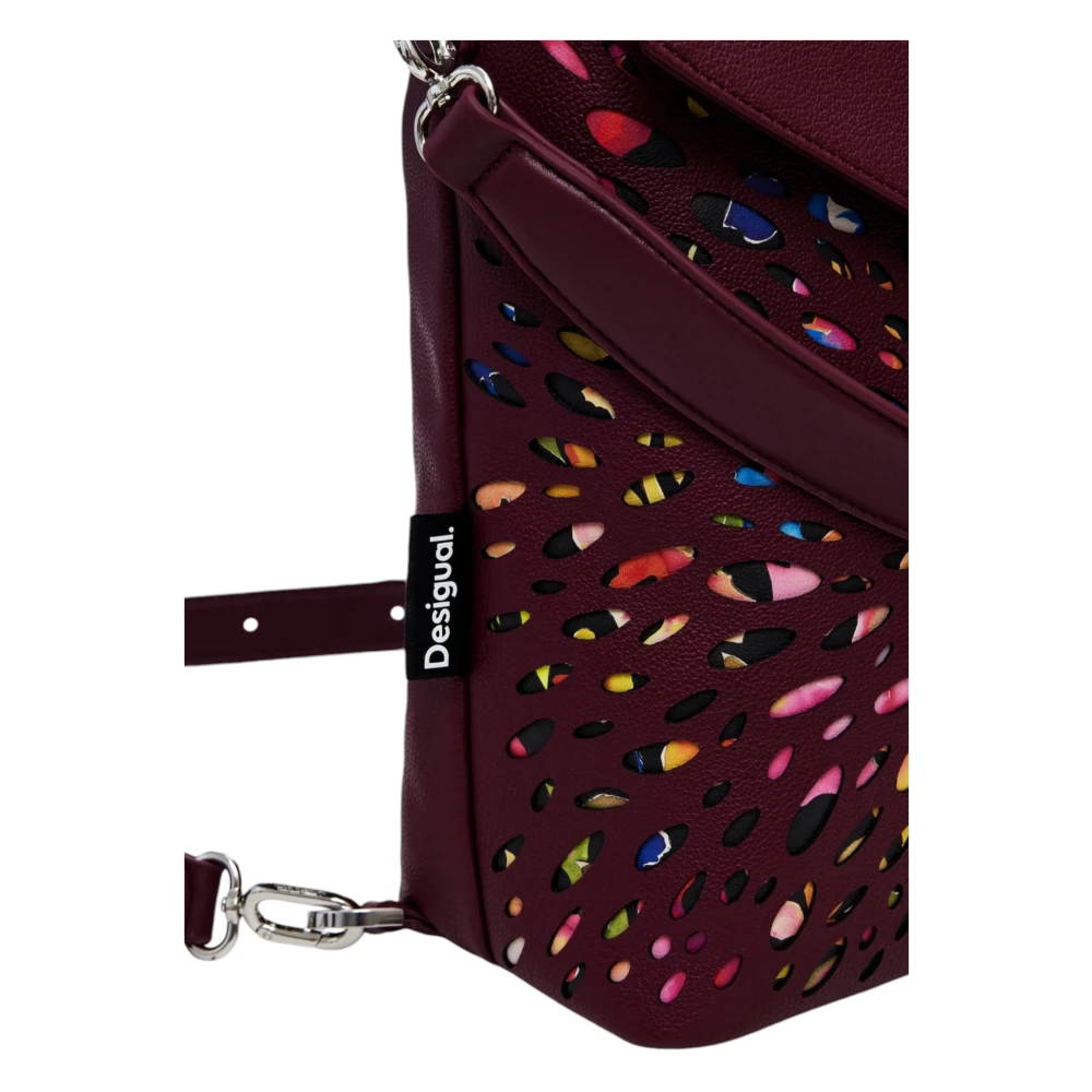 Desigual Blackwell Jersey Tas Herfst Winter Collectie Red Dames