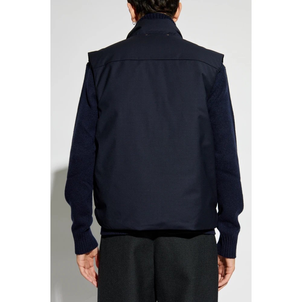 Paul Smith Vest met opstaande kraag Blue Heren