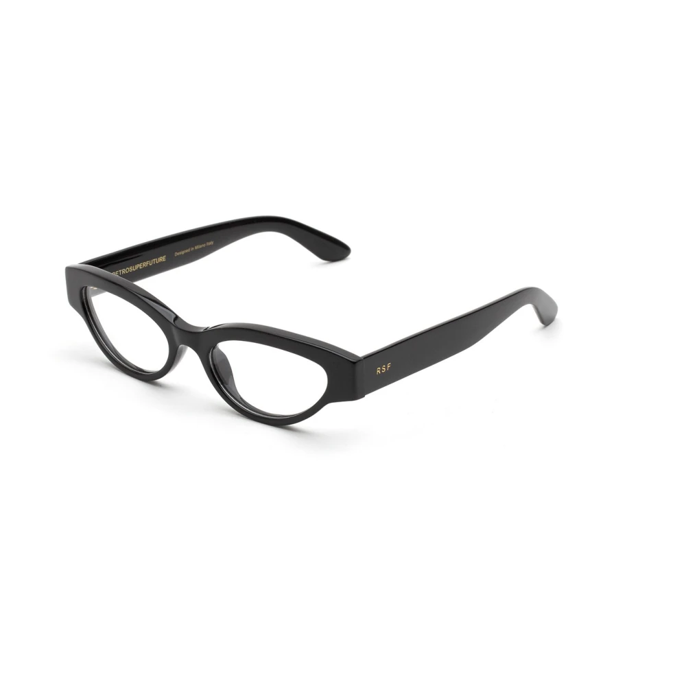 Retrosuperfuture Unisex Black Glasses, 52 Mm, Numero 147 Ise