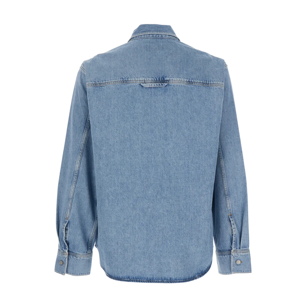 Agolde Lichtblauwe Denim Overhemd Klassieke Kraag Blue Heren