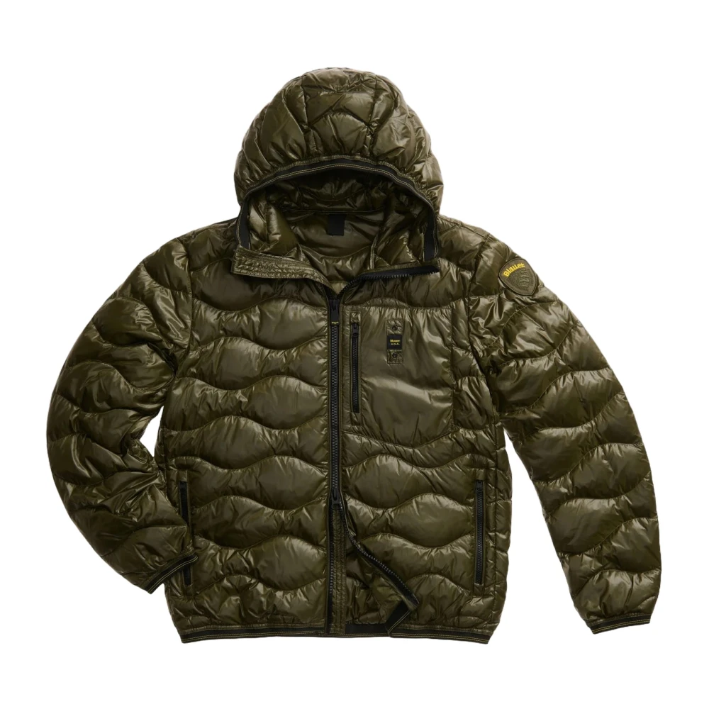 Blauer Men's Green Down Jackets, Xl, Wave Wave Padded Down Jacket