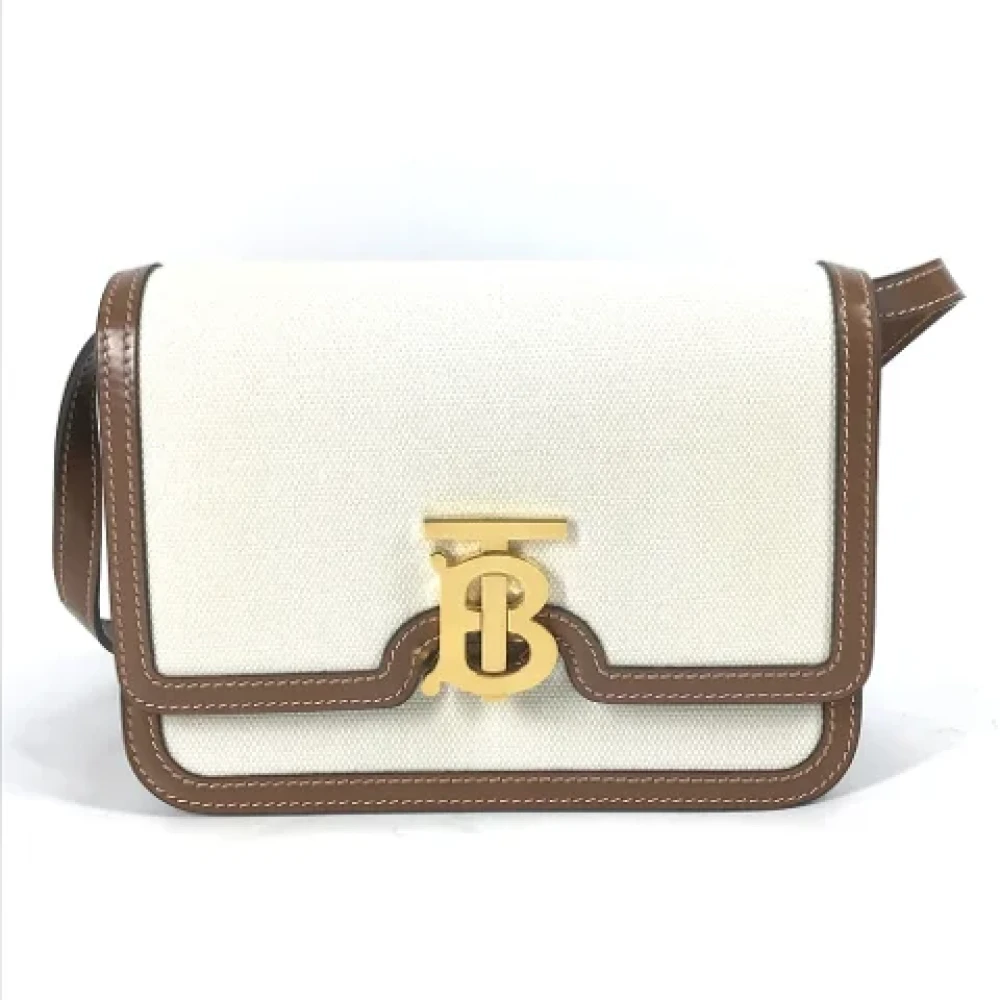 Burberry Vintage Pre-owned Fabric shoulder-bags Beige Dames