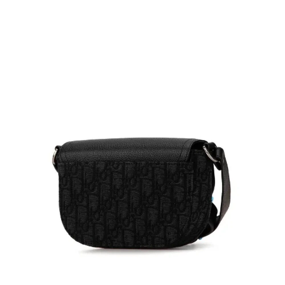 Dior Vintage Pre-owned Canvas shoulder-bags Black Dames