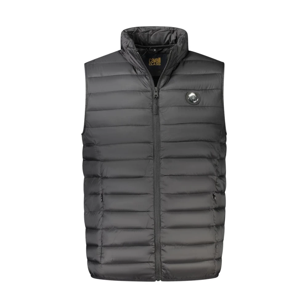 Cavalli Class Men's Black Waistcoats, M, Sleeveless Jacket