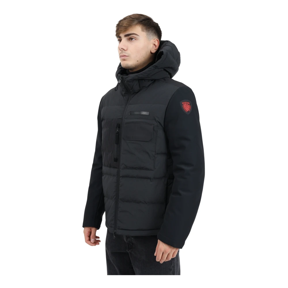 Blauer Zwarte mouwloze jas Modern ontwerp Black Heren