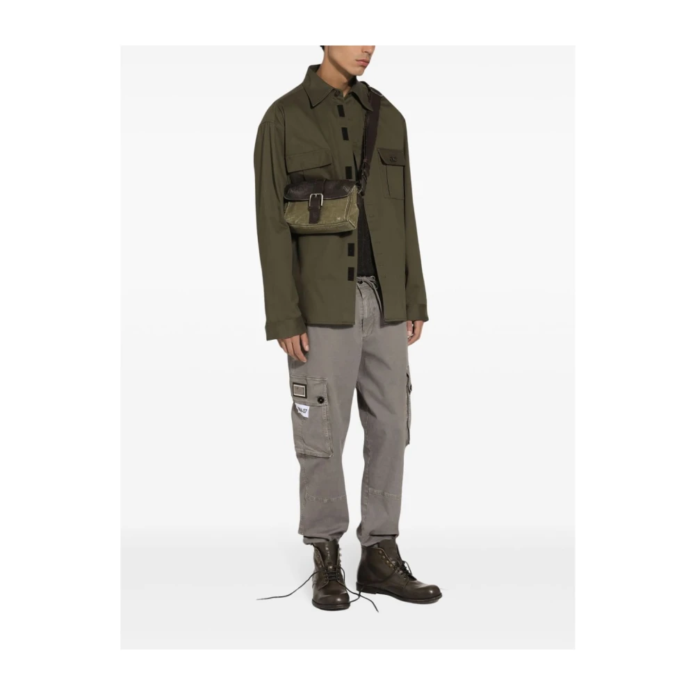 Dolce & Gabbana Stijlvolle Overhemden Collectie Green Heren