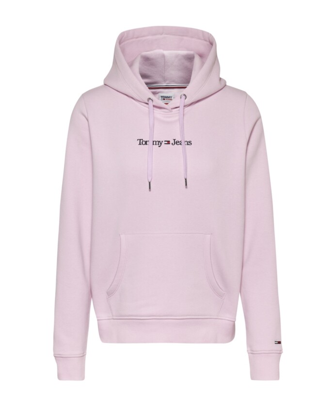 sweat-a-capuche-lineaire-rose