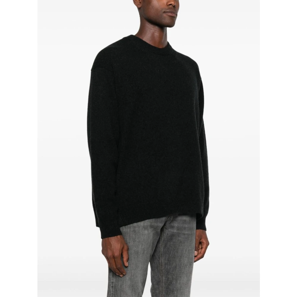 Roberto Collina Zwarte Sweater voor Mannen Aw24 Black Heren