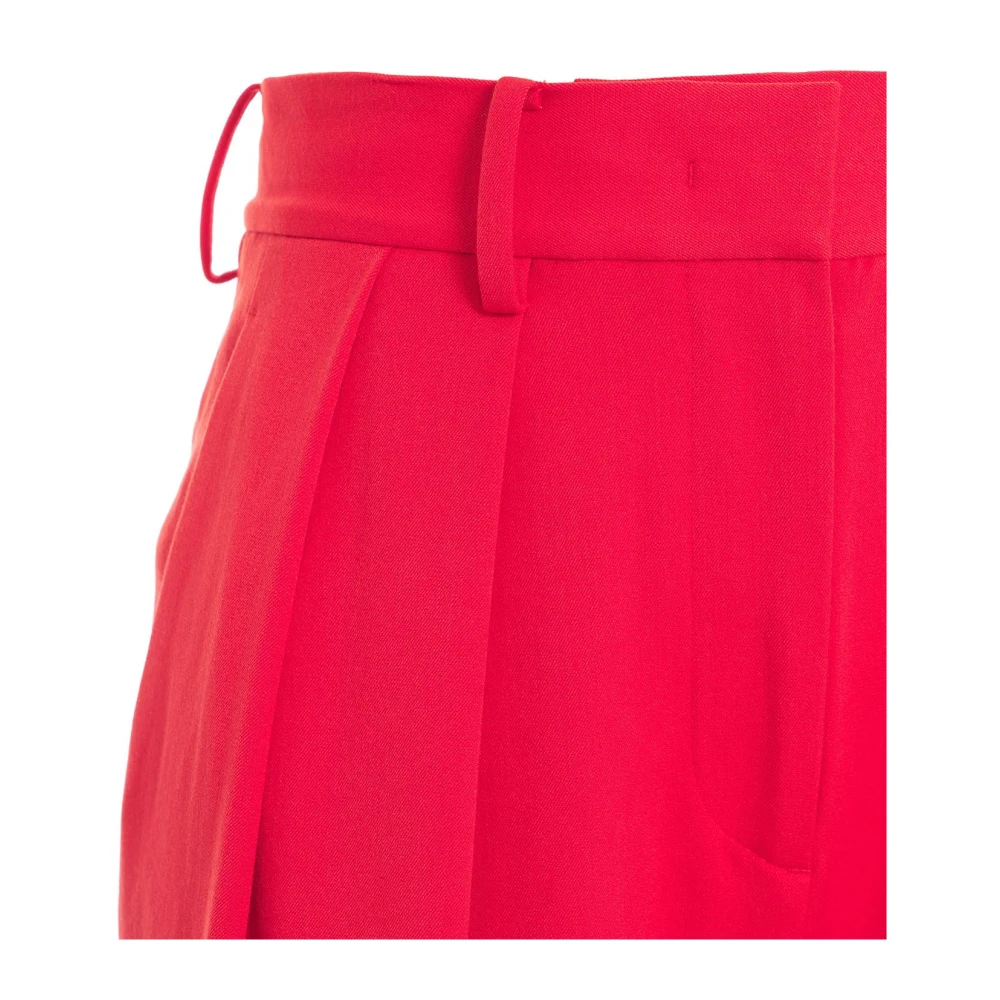 Staud Rode hoge taille broek Red Dames