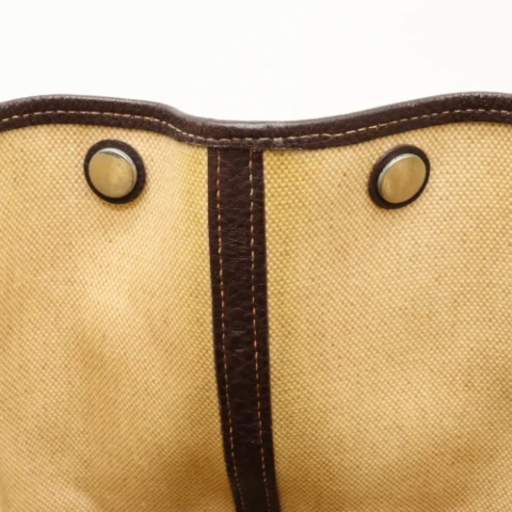 Hermès Vintage Pre-owned Leather totes Beige Dames