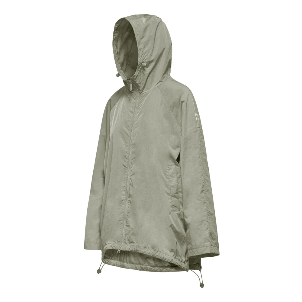 BomBoogie Regenbestendige Nylon Cape met Maxi Capuchon Black Dames