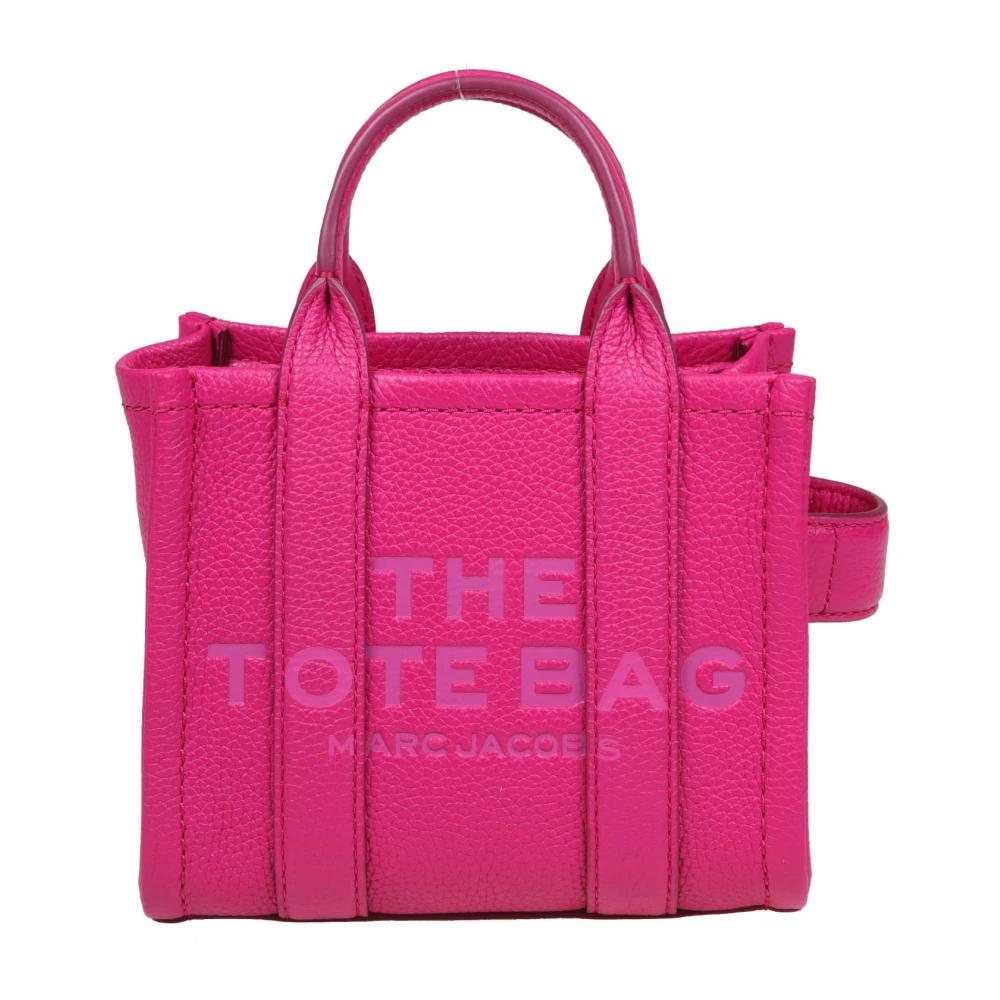 Marc Jacobs Leren Lipstick Shopper Handtas Pink Dames