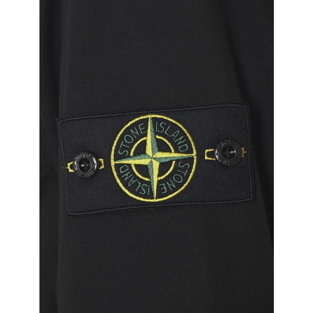 Stone Island Zwarte Jassen voor Stijlvolle Outfits Black Heren