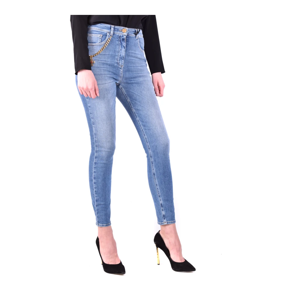 Elisabetta Franchi Blauwe Jeans Ss20 Blue Dames