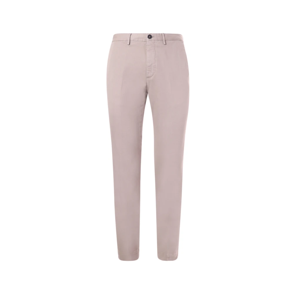 Incotex Beige Katoenen Broek Gemaakt in Italië Beige Heren