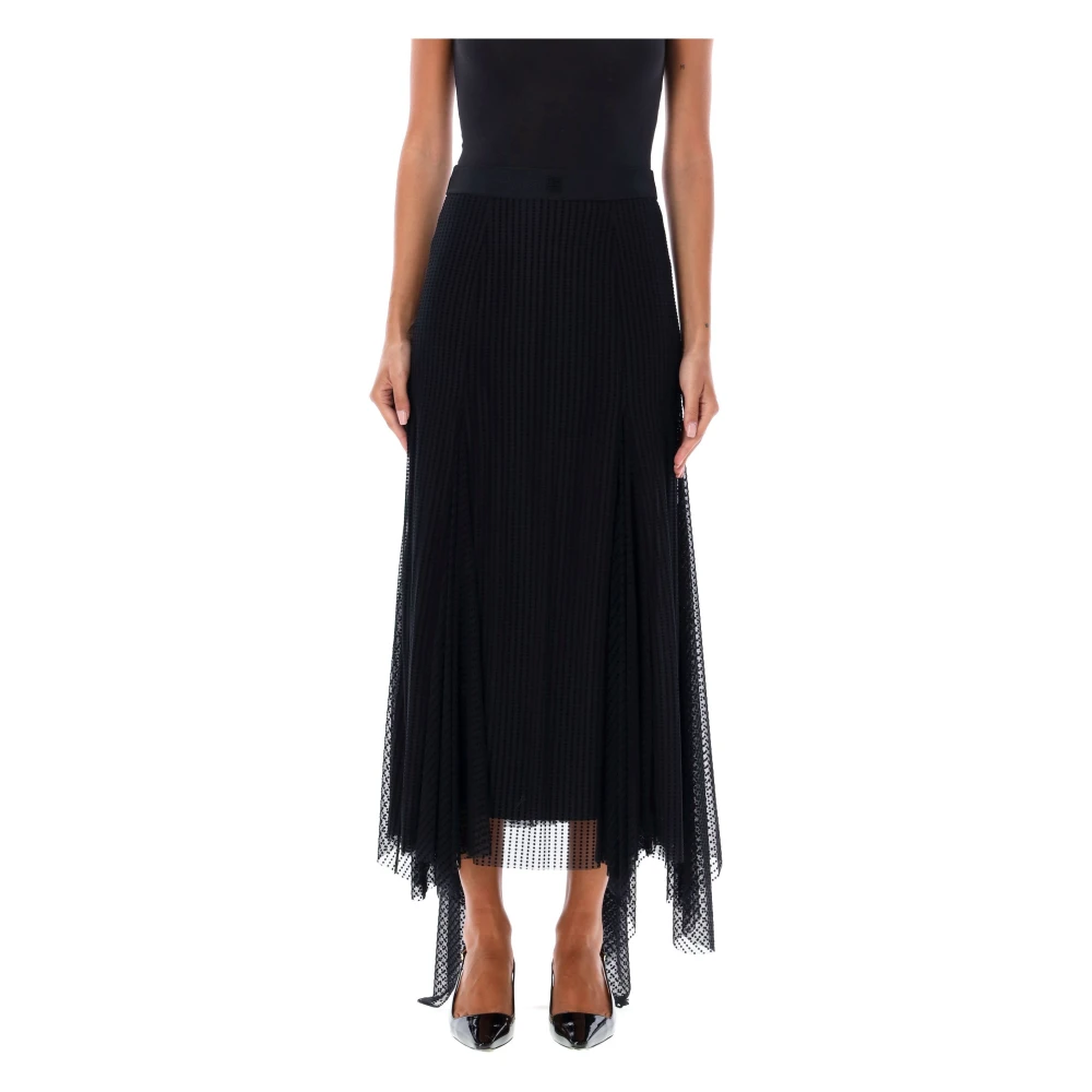 Givenchy Tulle Midi Rok Black Dames