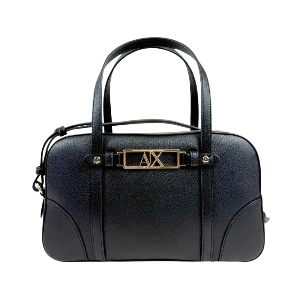 Armani Exchange Women's Black Handbags, One Size, Polly Bauletto L