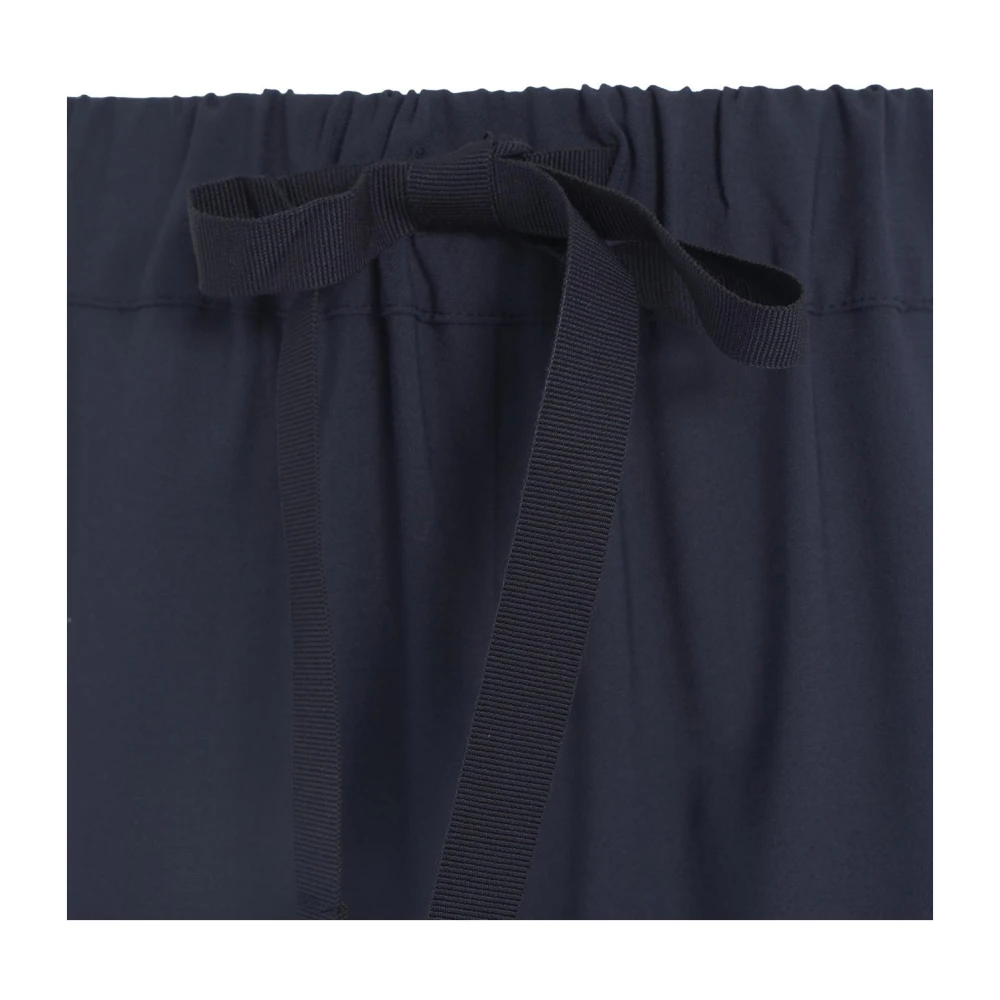 Semicouture Blauwe Tapered Wolmix Casual Broek Blue Dames