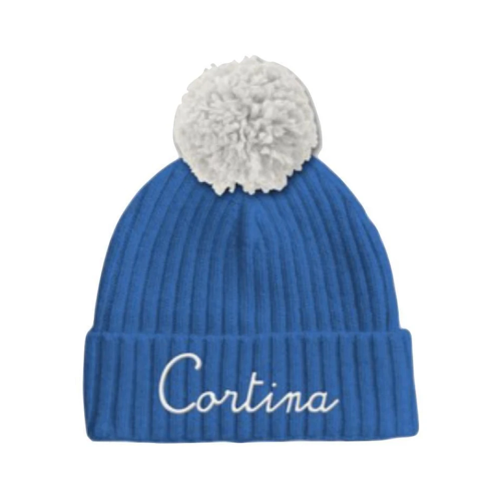 MC2 Saint Barth Wollen Pom Muts Cortina Blue Heren