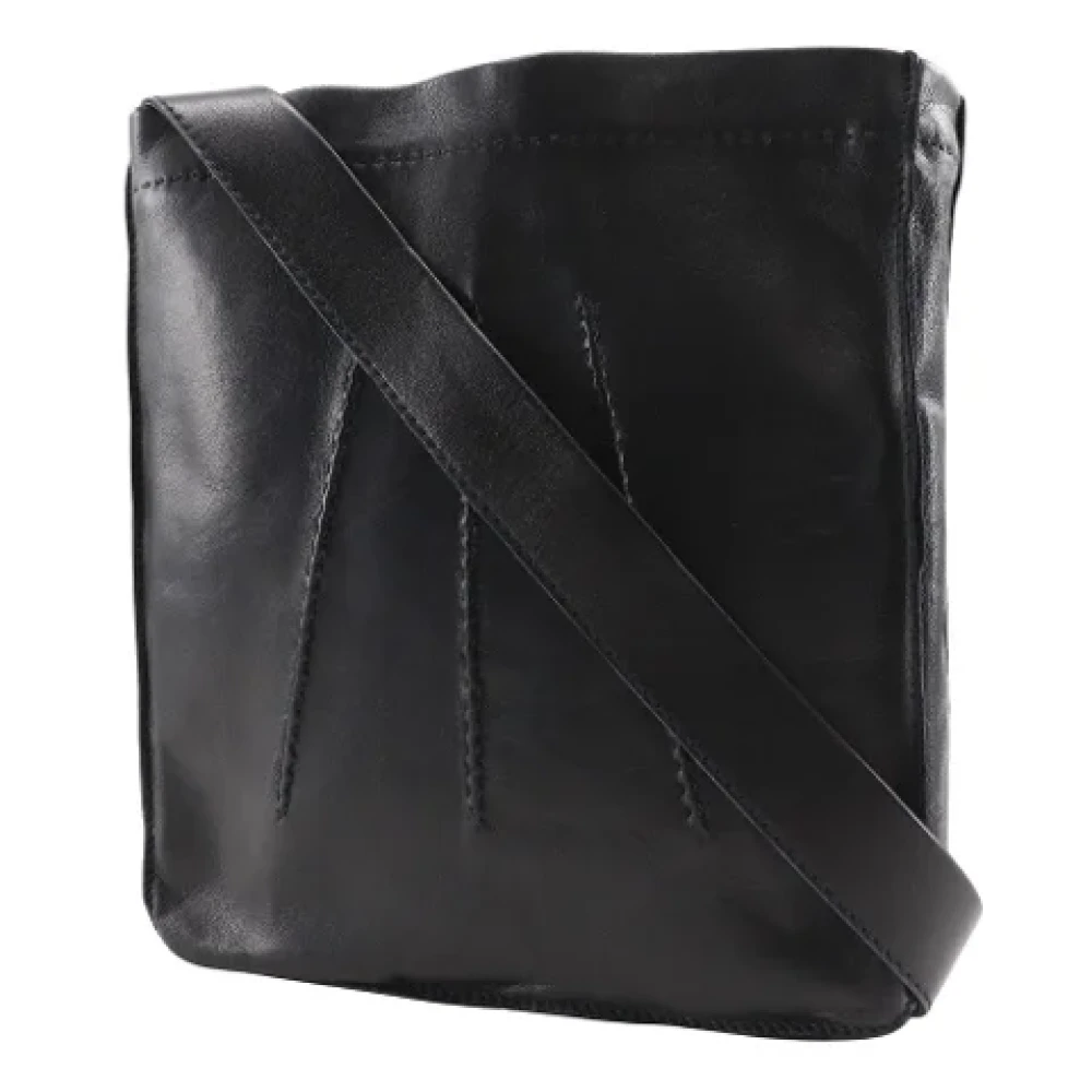 Hermès Vintage Pre-owned Leather shoulder-bags Black Dames