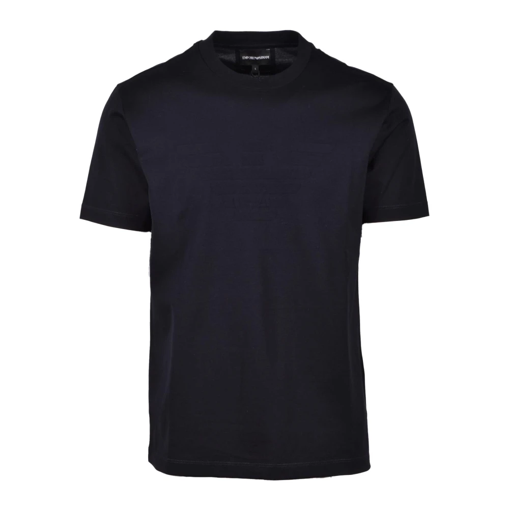 Emporio Armani Herren Blau Baumwoll T-Shirt