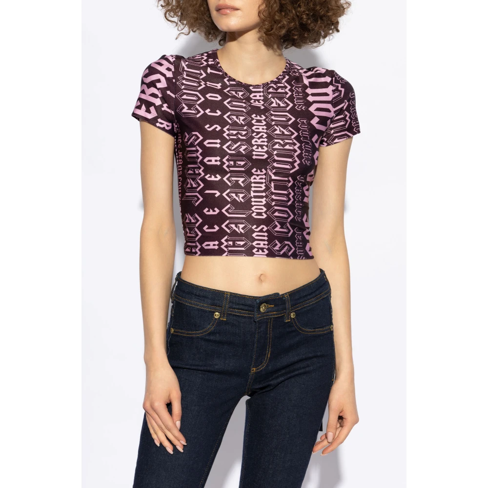 Versace Jeans Couture Top met een patroon Purple Dames
