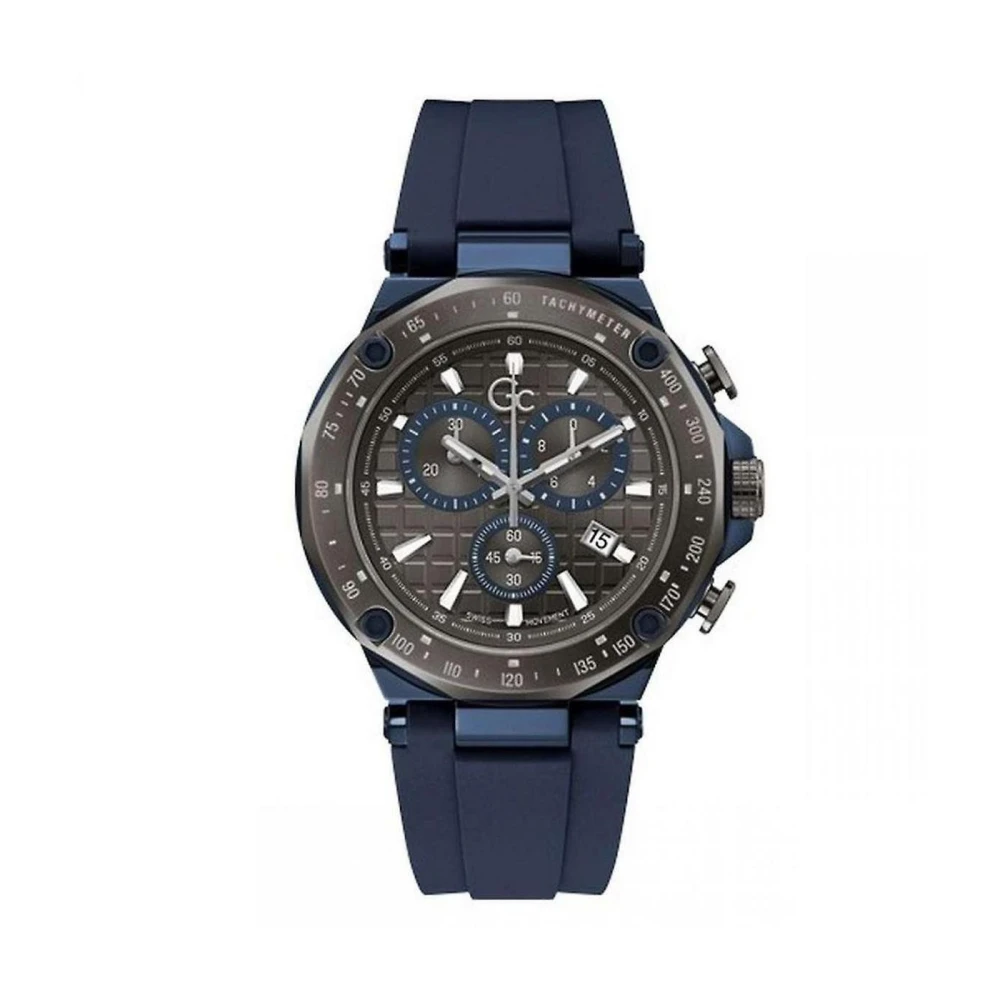 Guess Men's Blue Watches, One Size, Spirit Sport Chrono Silicone