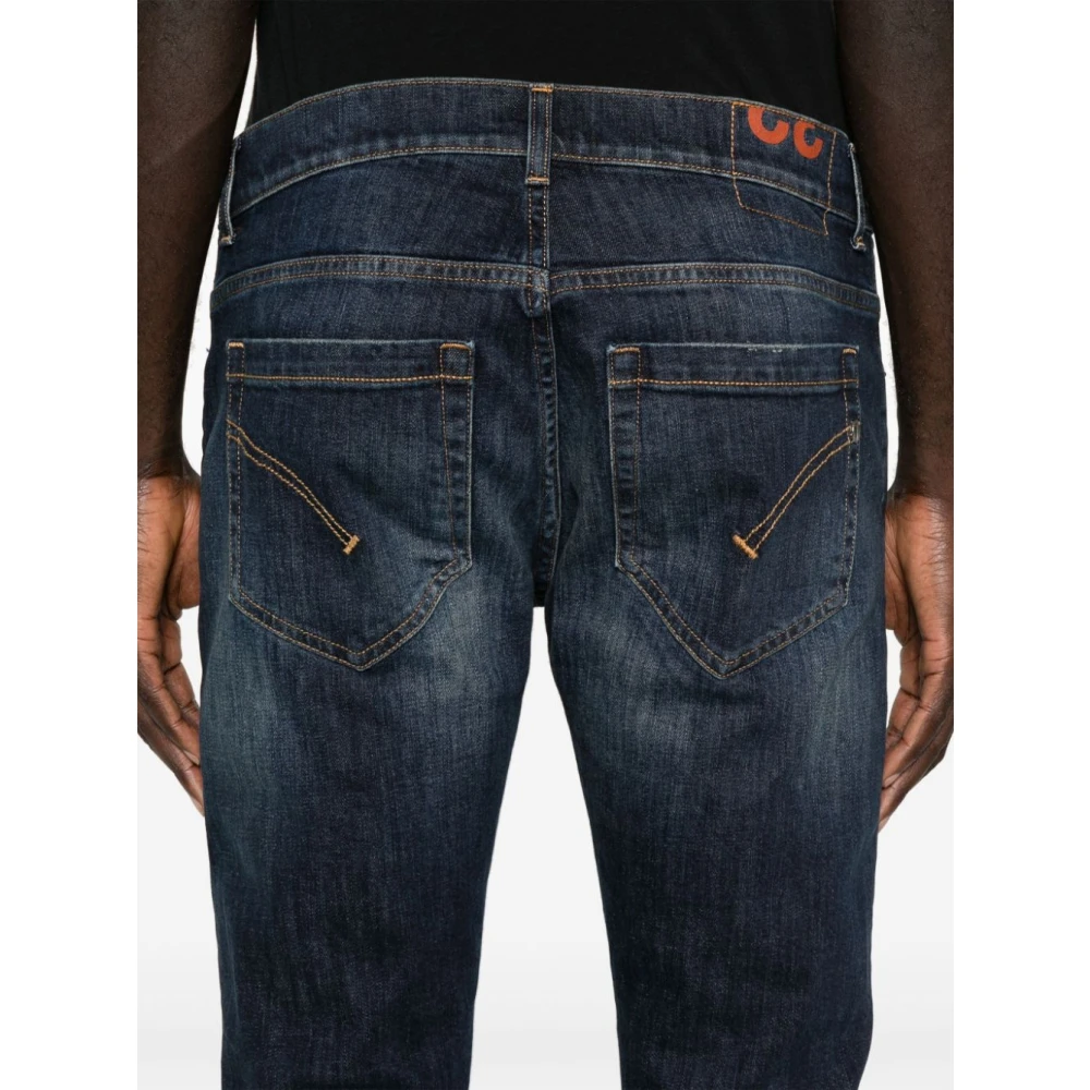 Dondup Blauwe Denim Broek Slim Fit Blue Heren