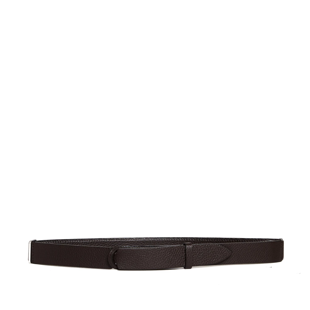 Orciani Bruine gehamerde leren riem Brown Heren