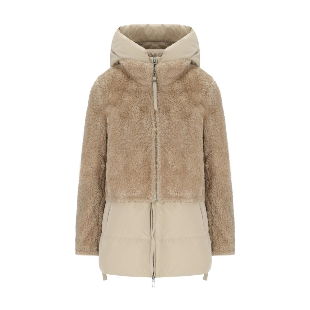 Duno 3-in-1 Gewatteerde Jas met Capuchon Beige Dames