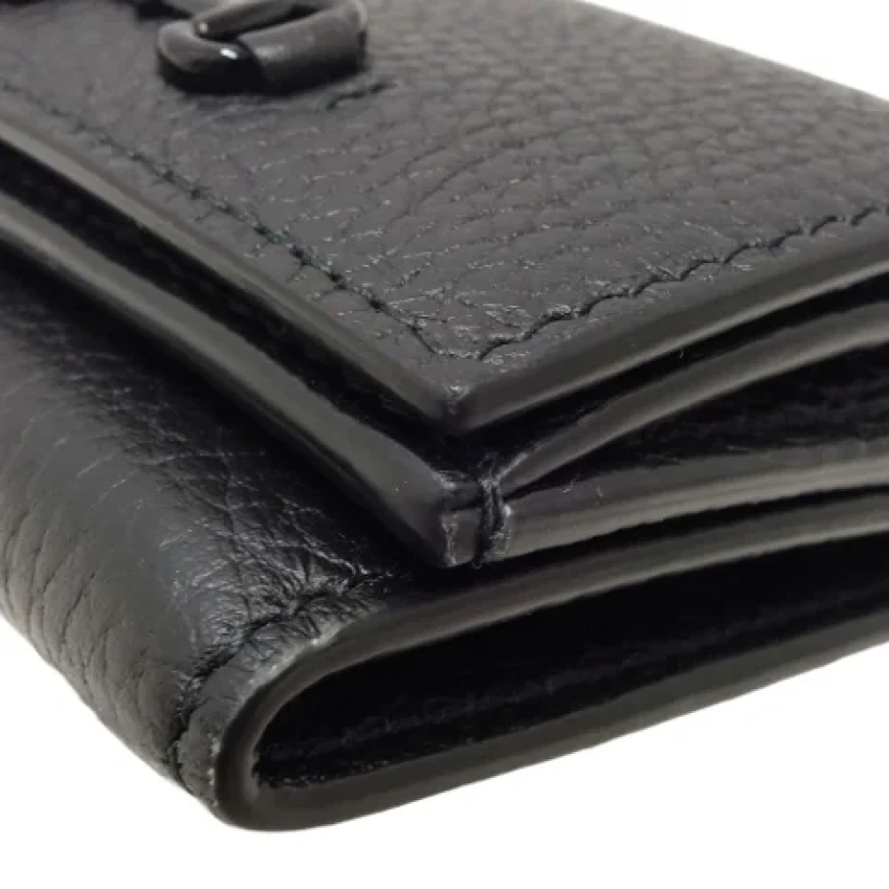 Gucci Vintage Pre-owned Leather wallets Black Dames