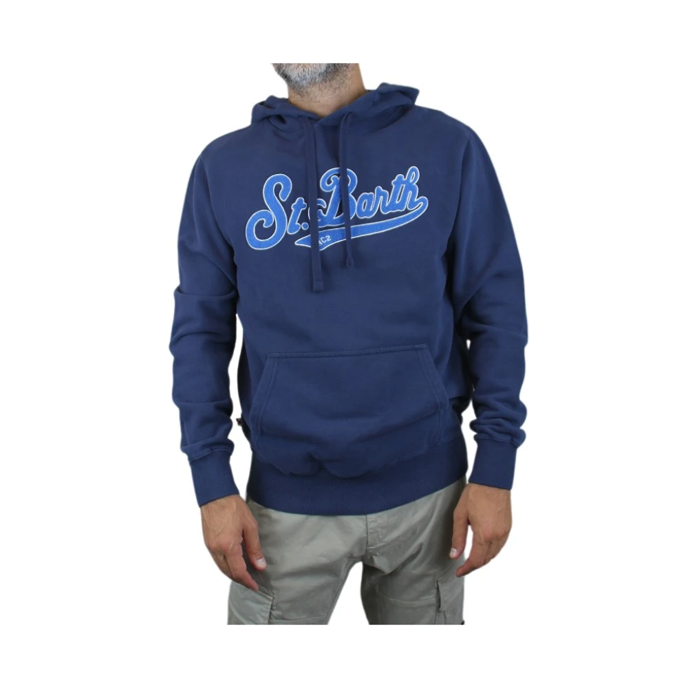 MC2 Saint Barth Navyblauwe hoodie Blue Heren