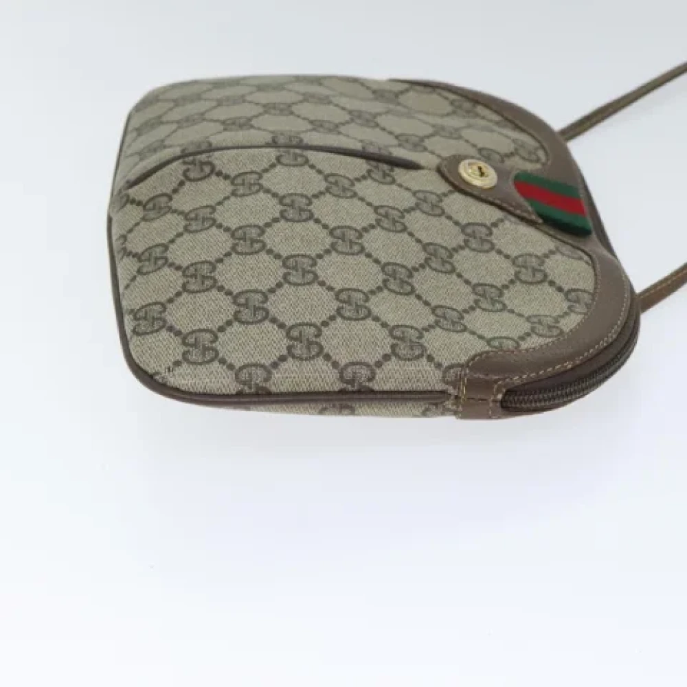 Gucci Vintage Pre-owned Leather shoulder-bags Beige Dames