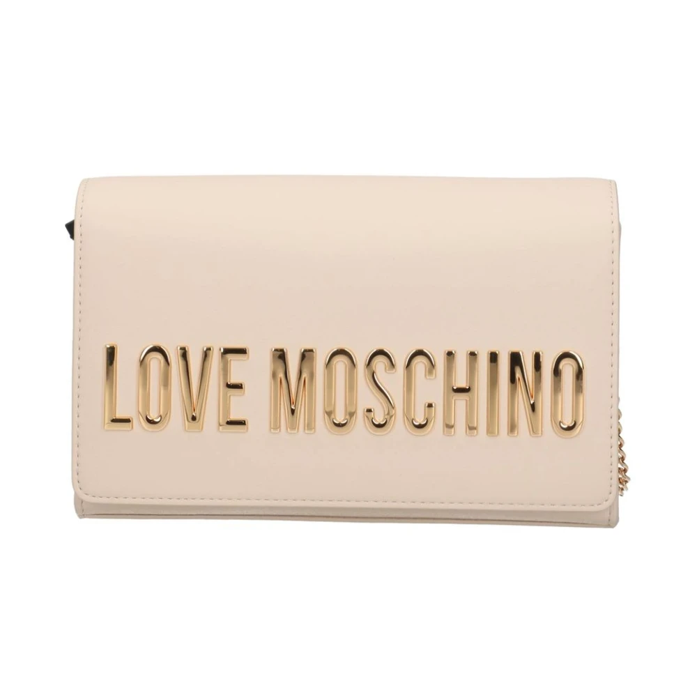 Love Moschino Women's Beige Clutches, One Size, Crossbody Bag