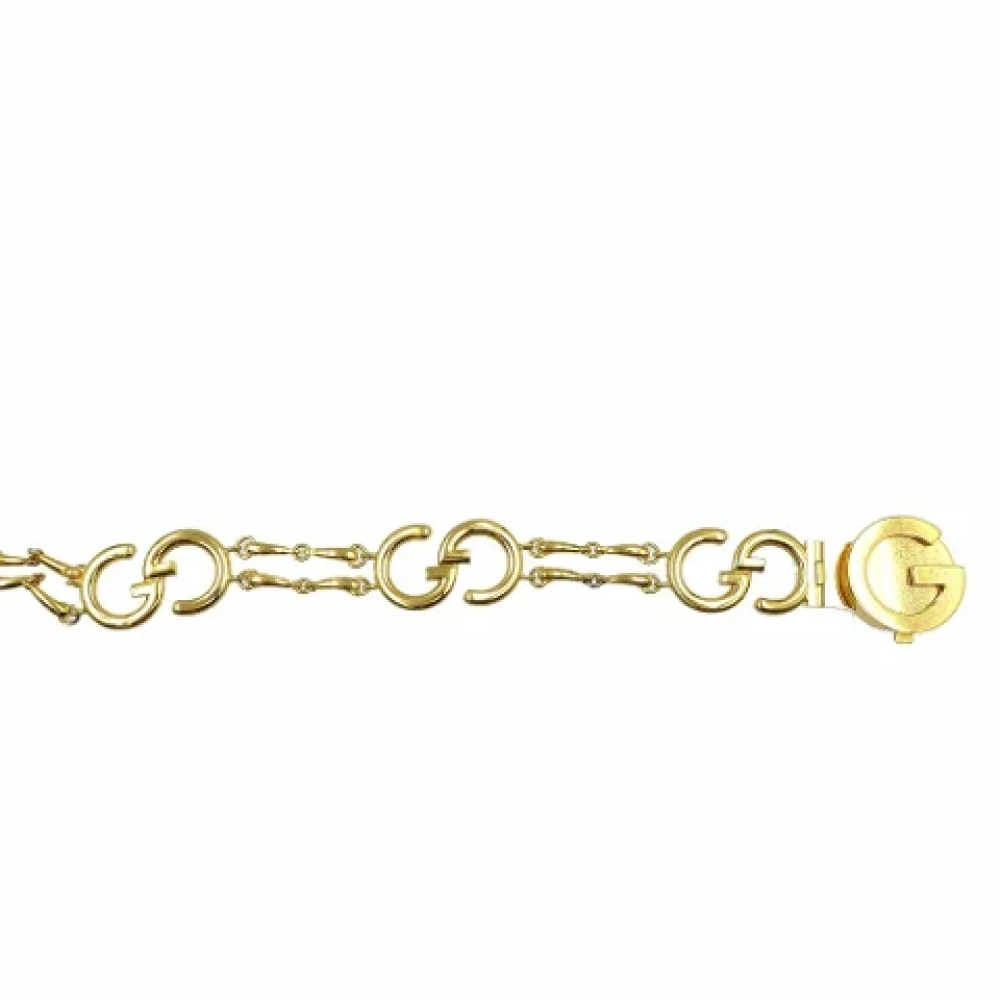 Gucci Vintage Pre-owned Metal belts Yellow Dames
