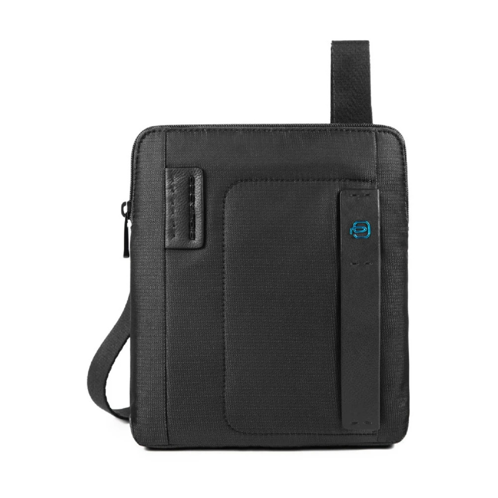 Piquadro Men's Black Bags Shoulder Bag Noos - Cross Body Messenger - One Size - Bags