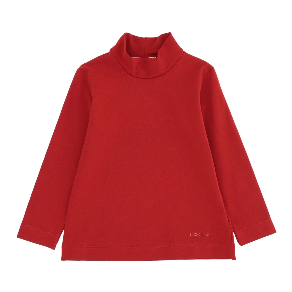 Monnalisa Girls Red Kids Sweatshirts, 2 Y, Lupetto Cotton-Jersey Top