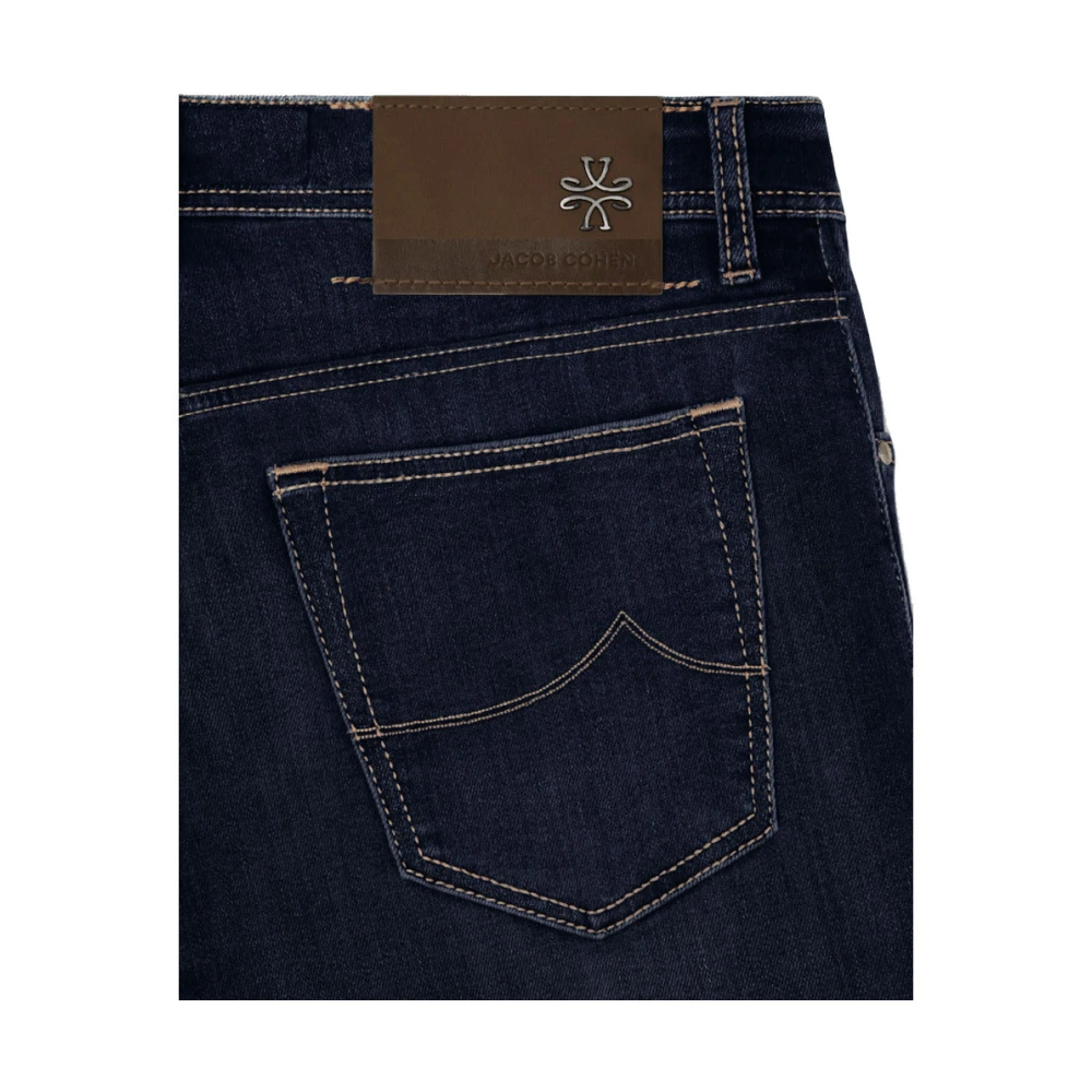 Jacob Cohën Slim Fit Donkerblauwe Denim Jeans Blue Heren