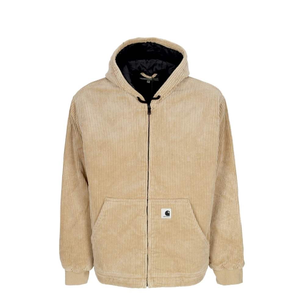 Carhartt WIP Velvet Millen Jas met Verstelbare Capuchon Brown Dames