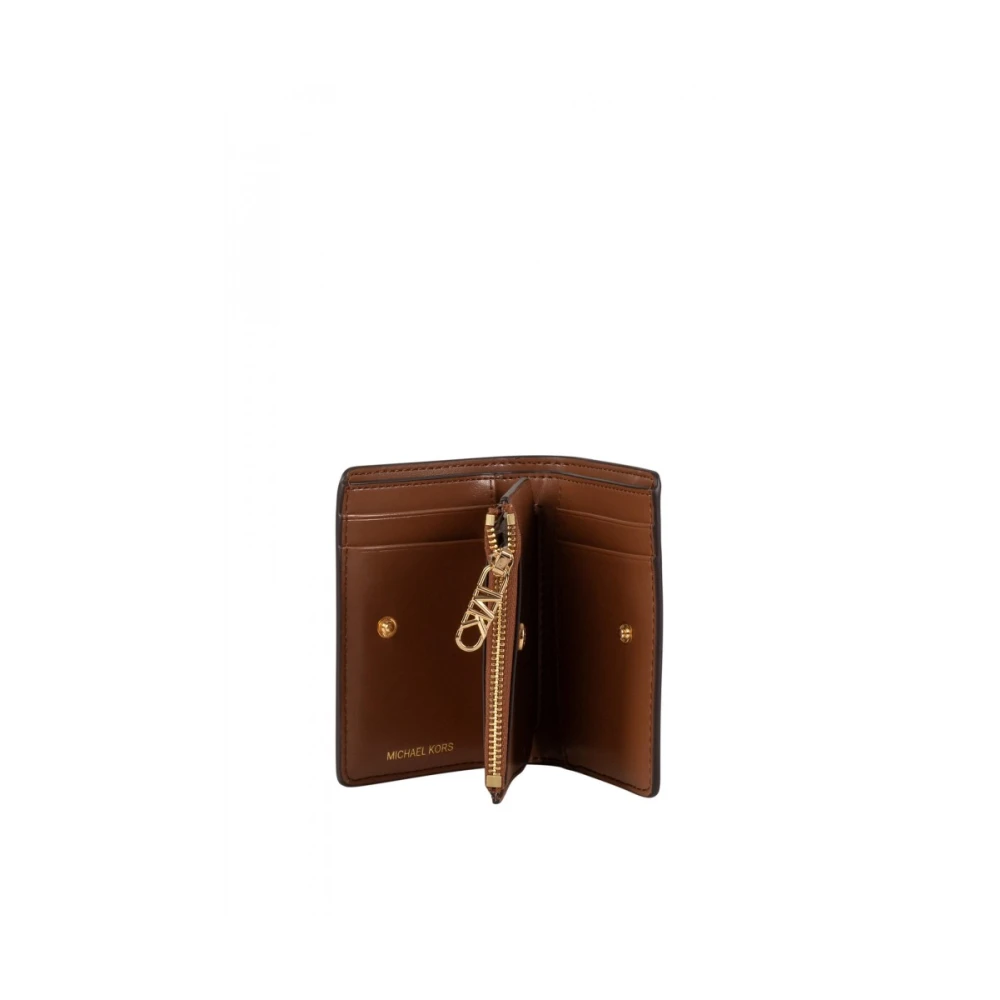 Michael Kors Kleine lederen portemonnee Brown Dames
