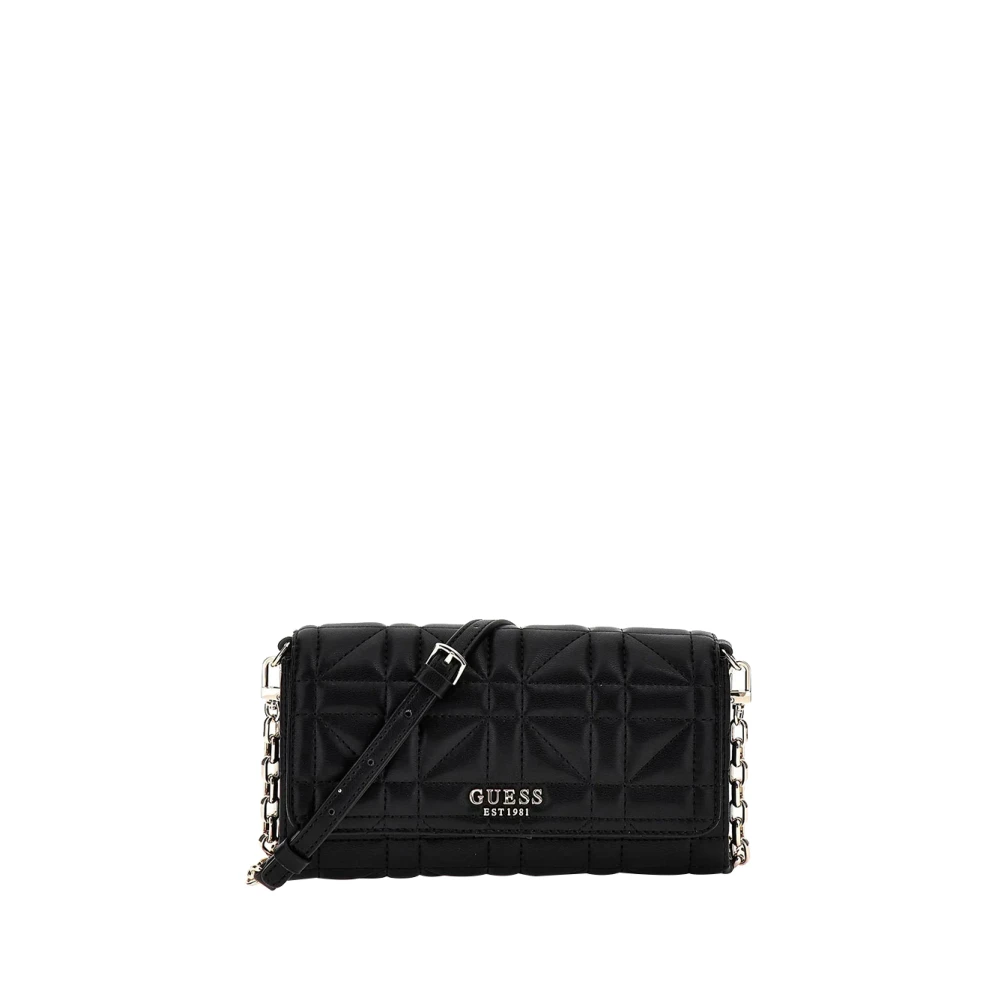 Guess Zwarte Schoudertas Elegant Modieus Stijlvol Black Dames
